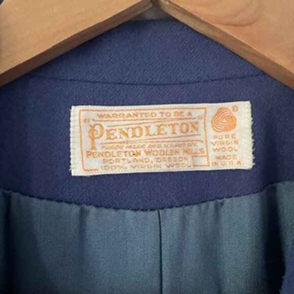 Vintage Blue Pendleton Blazer Size Small - Picture 4 of 7